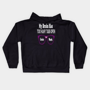 too many tabs open Kids Hoodie